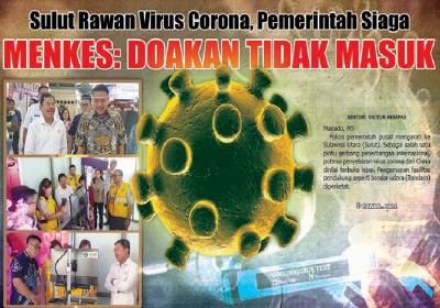 Sulut Rawan Virus Corona, MENKES: DOAKAN TIDAK MASUK